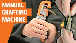 4 Grafting Techniques with a Manual Grafting Machine English Double Split Omega and Bud Grafting [upl. by Ahsirek]