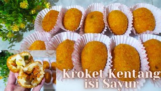 ENAK BANGET LEMBUT DI DALAM CRISPY DI LUAR  KROKET KENTANG ISI SAYUR [upl. by Hallock482]