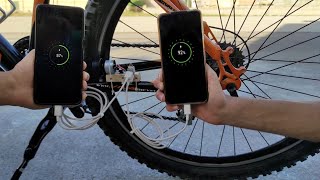 How to Charge Phone With Bicycle  how to generate electricity from cycle [upl. by Ennelram]