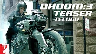 Telugu Dhoom3  Teaser  Aamir Khan  Abhishek Bachchan  Katrina Kaif  Uday Chopra [upl. by Mahau]