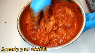 Carne de coche adobada cerdo muy deliciosa estilo guatemalteco 🇬🇹🇬🇹 [upl. by Strage]