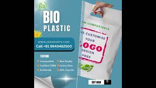 Biodegradable and Compostable plastic bags manufacturer jsiexports biocarrybag compostablebags [upl. by Lad937]