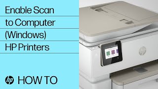 Enable Scan to Computer in Windows ENVY Inspire amp Officejet Pro Printers  HP Printers  HP Support [upl. by Tansy]