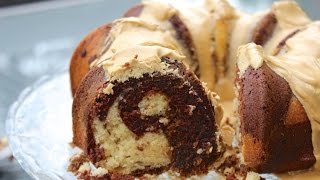 HOW TO MAKE A MOCHA COFFEE CAKE aka Coffee Chocolate and Vanilla Marble Cake [upl. by Giefer]