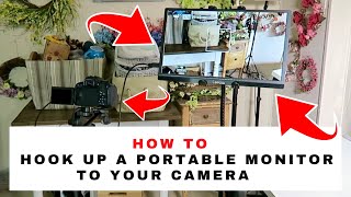 How To  Hook Up a Portable Monitor To Your Camera 🌺 [upl. by Mlehliw]