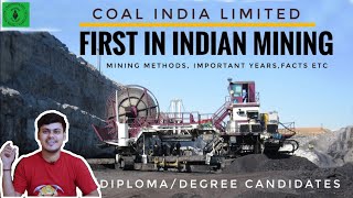 FIRST IN INDIAN MINING HISTORY IMPORTANT YEARS OF CIL COAL INDIA GENERAL AWARENESS [upl. by Arreyt]