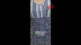 Single Piece Cotton Kurti Navy blue  White  vibranteight onlineshopping cottonclothing [upl. by Darill]