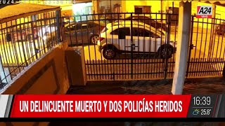 🔴 Video así fue el feroz tiroteo entre una pareja de policías con cinco delincuentes [upl. by Ford]