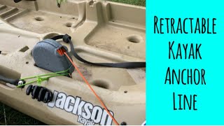 DIY Retractable Kayak Anchor Line from a Clothesline Quick and Easy Kayak Anchor System [upl. by Wolcott]