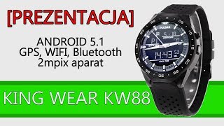 Smartwatch KingWear KW88 z Android 51 prezentacja [upl. by Jordana]