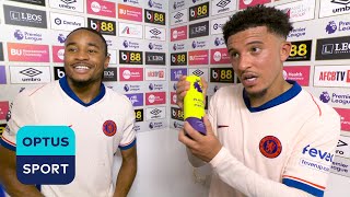 JADON SANCHO Player of the match on Chelsea debut  From Day 1 theyve made me feel welcome [upl. by Naloc]