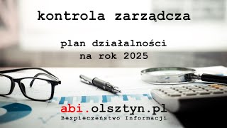 Plan działalności jednostki 2025 [upl. by Dione]