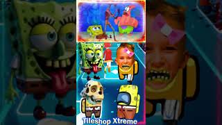 SpongeBo SquarePants Zombie 🆚 Patrick 🆚 Siren head 🆚 Vlad And Niki Among Us coffindance tileshop [upl. by Aspia679]