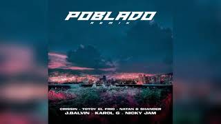 Poblado Remix Clean Version  J BalvinKarol G Nicky Jam Crissin Totoy El Frio Natan y Shander [upl. by Oigolue]