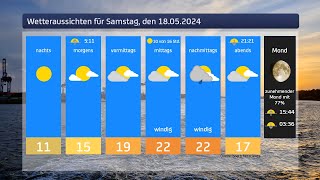 Das Wetter für Samstag den 18052024 [upl. by Suiradel]