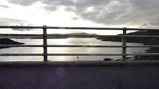 Driving over the bridge to Isle of Scalpay from Isle of Harris [upl. by Aivatnuhs]