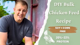 Easy DIY Chicken Feed Recipe 🐓 Soy  Corn Free [upl. by Namharludba]