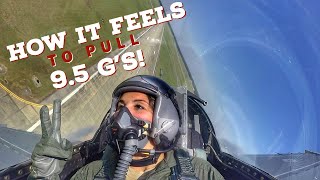 What its Like to Fly in an F16 Fighter Jet with a Demo Pilot  95Gs with Cockpit Audio [upl. by Edelstein]