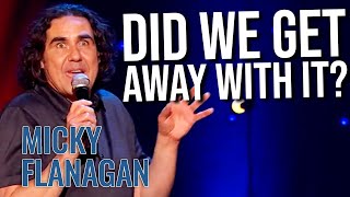 Then Vs Now  Micky Flanagan Back In The Game Live [upl. by Kerrie]