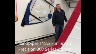 Sandpiper Replacement 115 Jib  Precision 300 Series Cruise Dacron [upl. by Nlyak]