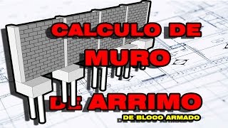 Como calcular muro de arrimo de bloco armado [upl. by Rekoob373]