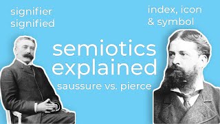 Semiotic Analysis  Ferdinand de Saussure amp Charles Sanders Pierce Theories Explained for Beginners [upl. by Doley]