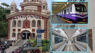 DAKSHINESWAR METRO STATION  TO ESPLANADE STATION KOLKATA [upl. by Menken]