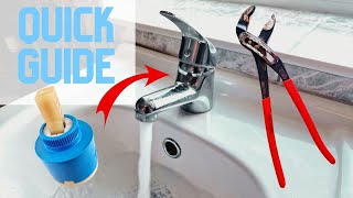 How To Replace A Single Lever Mixer Tap Cartridge in 3 Minutes [upl. by Yrmac]