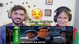 AA GAYA AA GAYA Song Reaction  Salman Khan  Hum Tumhre Hain Sanam [upl. by Natale932]