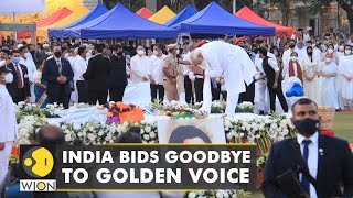 PM Narendra Modi paid tribute to legendary singer Lata Mangeshkar  WION  World English News [upl. by Joice]