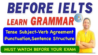 Complete Grammar for IELTS 2024Tenses Punctuation SubjectVerb Agreement with Pri and Aman [upl. by Nellda]