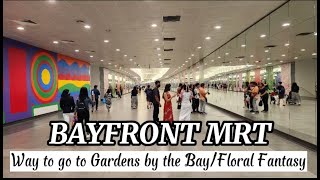 BAYFRONT MRT SINGAPORE WAY TO GO TO GARDENS BY THE BAYFLORAL FANTASY Part 1 SimplyYham [upl. by Spanjian175]