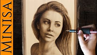 How to Wood Burn a Portrait  Pyrography Tips [upl. by Hardwick]