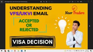 How to check UK visa is approved or rejected UKVI and VFS email understanding and get to know [upl. by Sira]