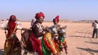 Dummy Horse Dance Kachchi GhodiLouise and Stuarts Amazing India [upl. by Darrick957]