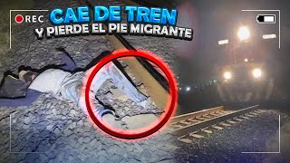 Cae de tren y se queda sin pie migrante y lo ayude [upl. by Maryn]