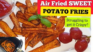 EASY AIR FRIED SWEET POTATO FRIES FROM SCRATCH CRISPYHow To Make Air Fry Sweet Potato Fries Recipe [upl. by Woolley27]