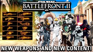 14 NEW Blasters and MORE NEW CONTENT for Star Wars Battlefront 2 Battlefront Plus Battlefront 2 [upl. by Ronnica]