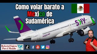 Como volar barato a Mexico de Sudamérica Sky Airlines Peru [upl. by Crescen]