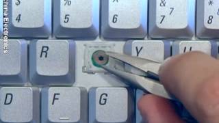 Replacing a Dell Inspiron 1520 or 1525 Keyboard Key Type k20 [upl. by Ardelis]