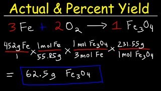 How To Calculate The Percent Yield and Theoretical Yield [upl. by Lorrac]