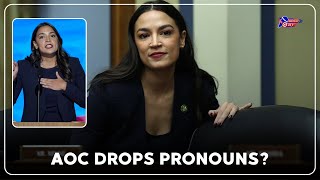 AOC Removes Pronouns from X Bio Amid Election Speculation [upl. by Ellerahc381]