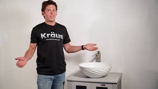 Kraus Installation Series – Bathroom Vessel Sink [upl. by Frasquito]