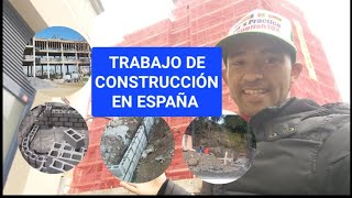 Trabajo de construcción en España abundan [upl. by Maryann579]