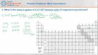 Chemistry Practice Problems Mole Calculations [upl. by Dalia]