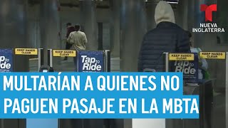 La MBTA podría implementar multas por evasión de tarifa [upl. by Kernan]