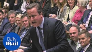 PMQs Cameron and Corbyn exchange motherly advice in commons  Daily Mail [upl. by Nnayd94]