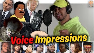 Rap Songs in Voice Impressions 2019 REACTIONS MASHUP [upl. by Zenobia]