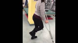 Ambulating with crutches [upl. by Agata]