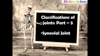 Classification of Joints Part  3 Synovial Joint [upl. by Akinirt278]